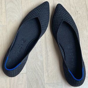 Rothy's The Point Black Honeycomb Pointed Toe